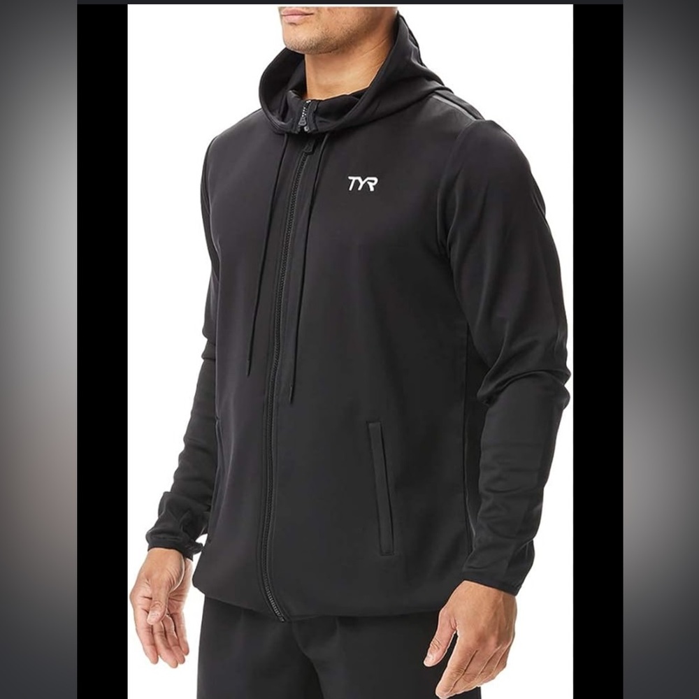 TYR MTFZH2A1S Mens Team Zip Hoodie Black M medium
